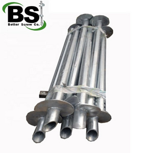 High quality galvanized 12 inches anchors round shaft helical pile for foundation repair