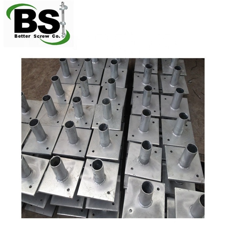 Great Durability Push Pier Bracket Helical Piles For House Foundation