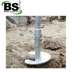 High Quality galvanized Square Shaft Helical Piers for Foundation Repair Products