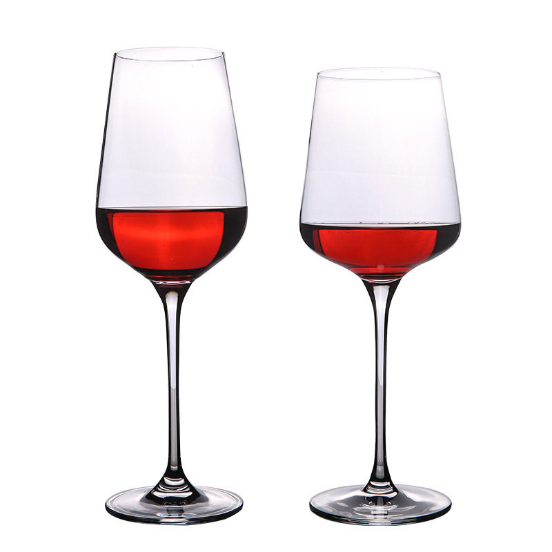 Crystal red wine cup 350ml glass goblet wine cup custom logo tumblers wholesale bulk cocktail glasses