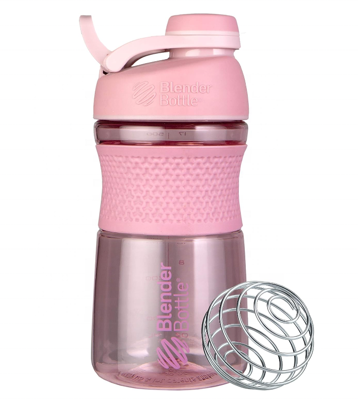 BPA Free 20oz Blender Plastic Bottle Gym Sport Mixer Tritan Grip Custom LOGO Protein Shaker Water Bottle With Filter