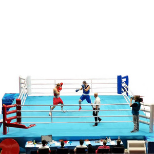 The factory wholesale european standard ring de boxe occasion mini price canvas cover boxing ring for sale