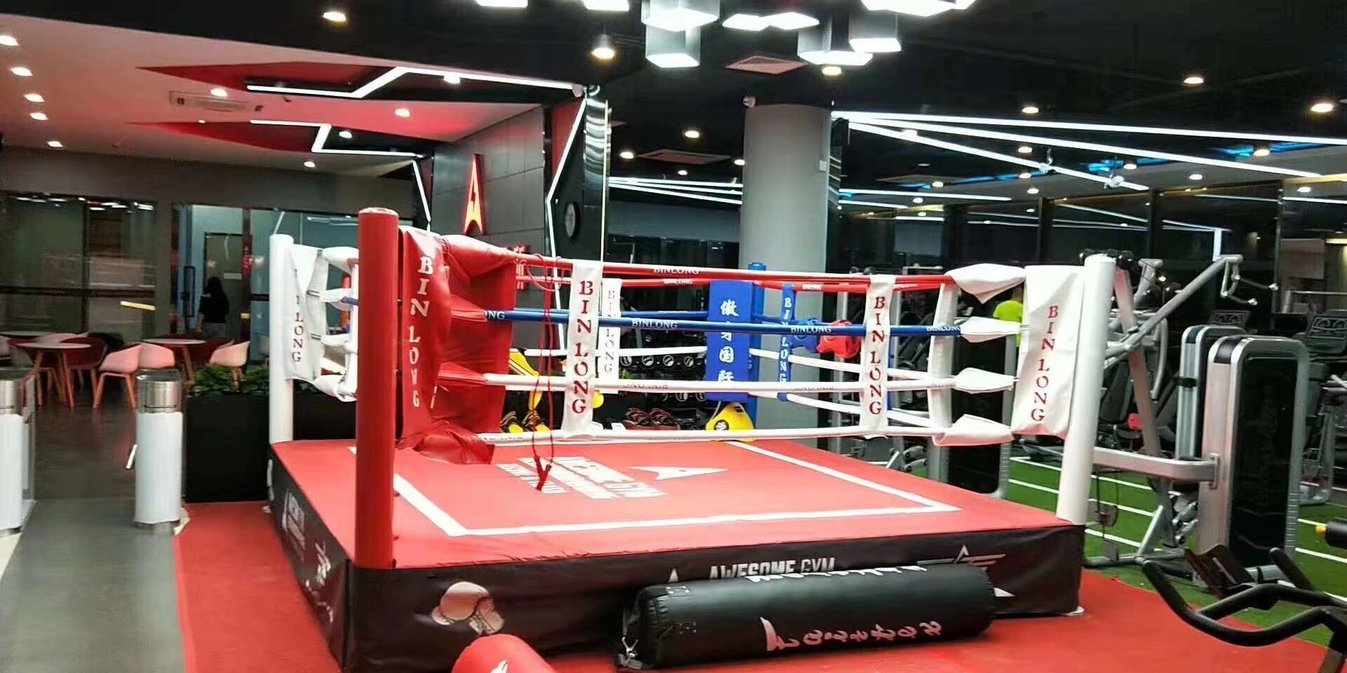 The factory wholesale european standard ring de boxe occasion mini price canvas cover boxing ring for sale