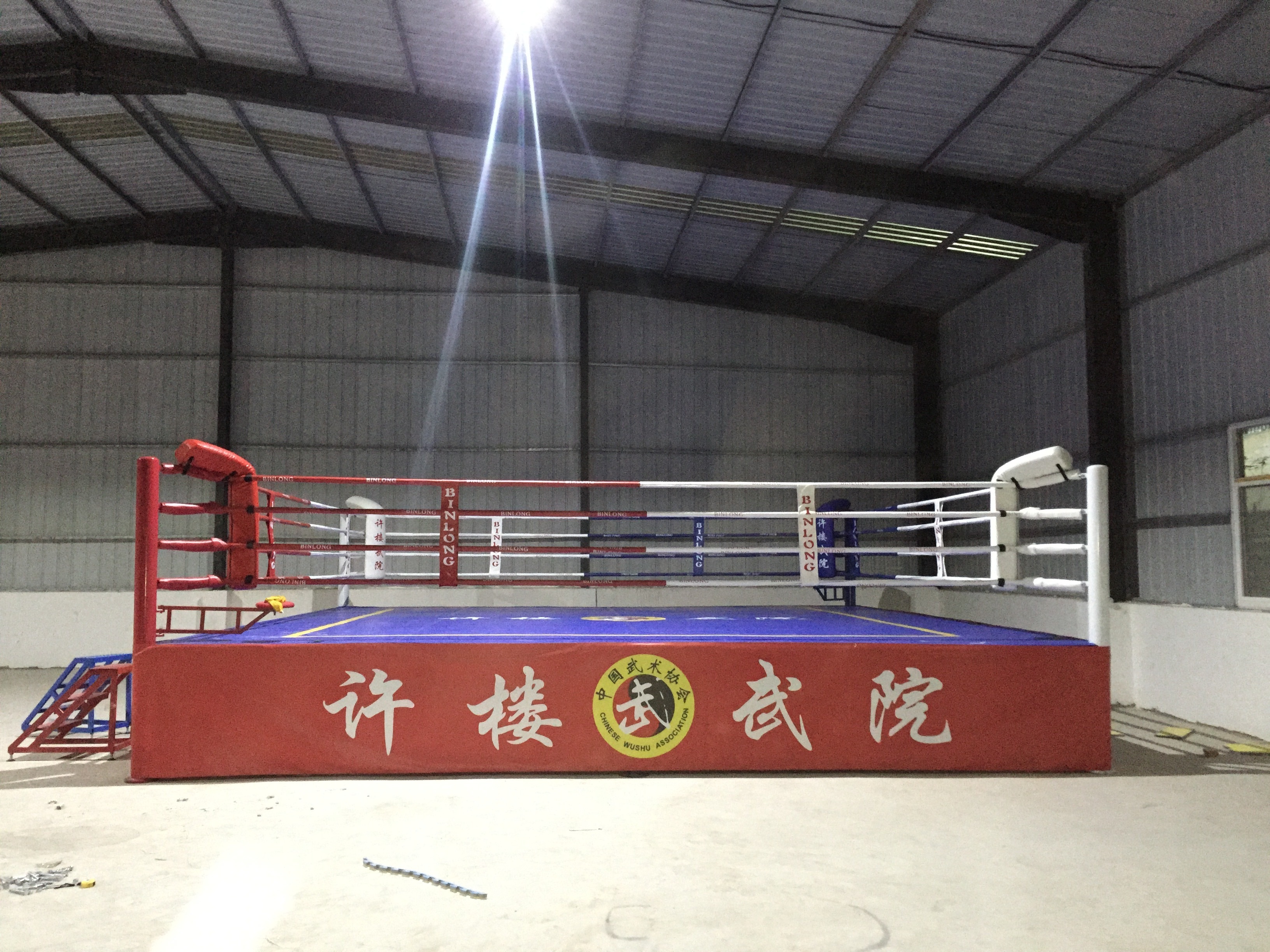 The factory wholesale european standard ring de boxe occasion mini price canvas cover boxing ring for sale