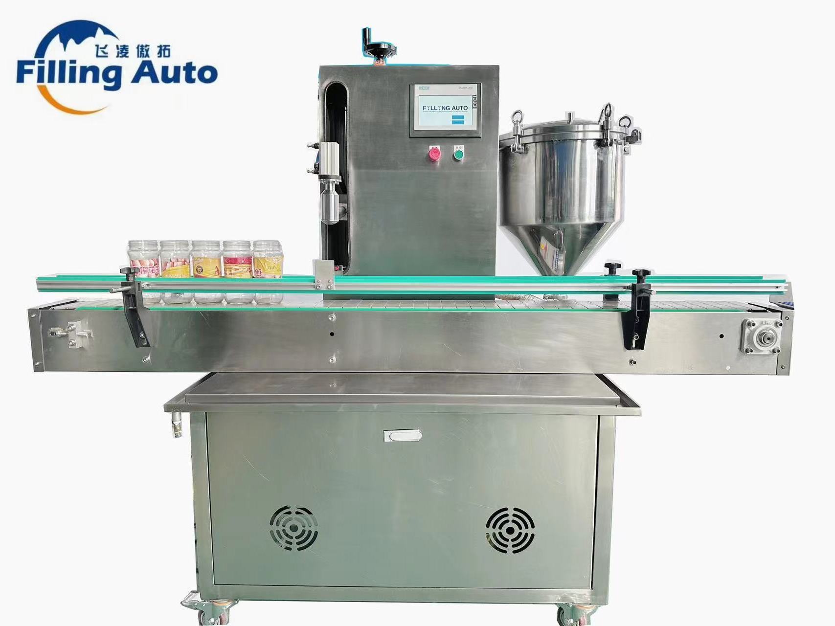 Automatic Desktop Single Diving Head Rotor Pump Servo Motor Food Jam cosmetic Cream Paste Filling Machine