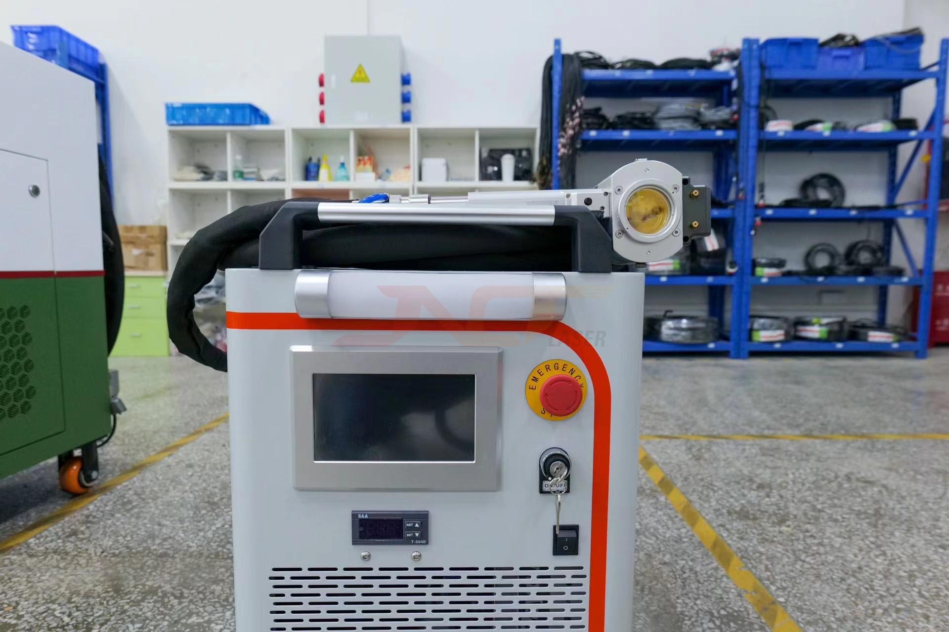 pulse laser cleaning machine 300w for paint oil paint on stone and concrete removal laser rust removal machine flat top beam