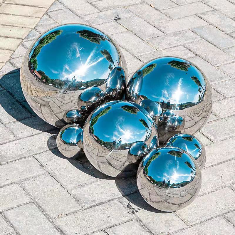 large metal High polished hollow  stainless steel ball Stainless Steel Gazing Ball