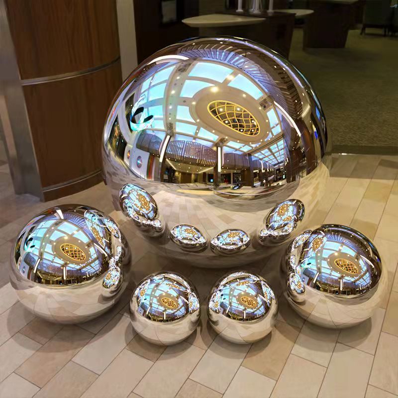 10mm-1000mm mirror-polished hollow 304/316 stainless steel ball spheres for decoration