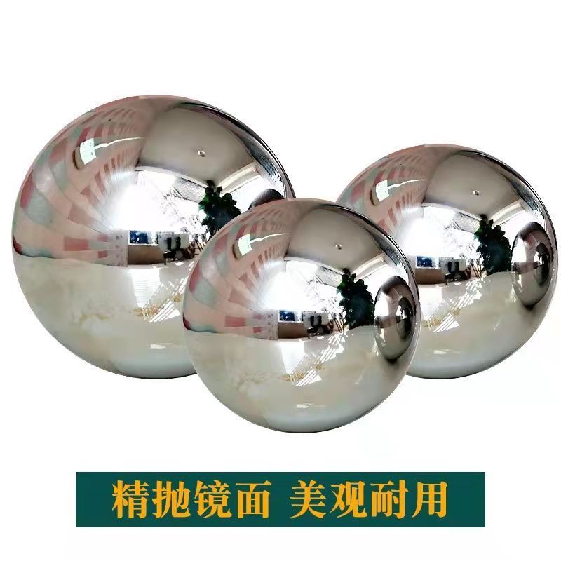 outdoor decorative hollow balls Large Stainless steel hollow sphere balls half sphere