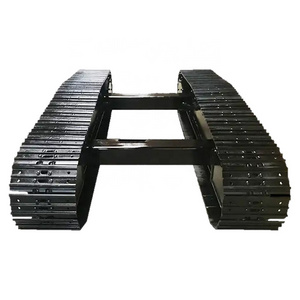 Tracked Chassis Excavator Moving Platform Rubber Chinese Factory Price Lawn Mower Undercarriage Chassis 350x90 Rubber Track