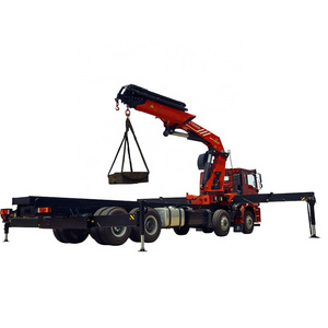 truck mounted crane log trailer with crane timber loader 10 ton truck mounted crane