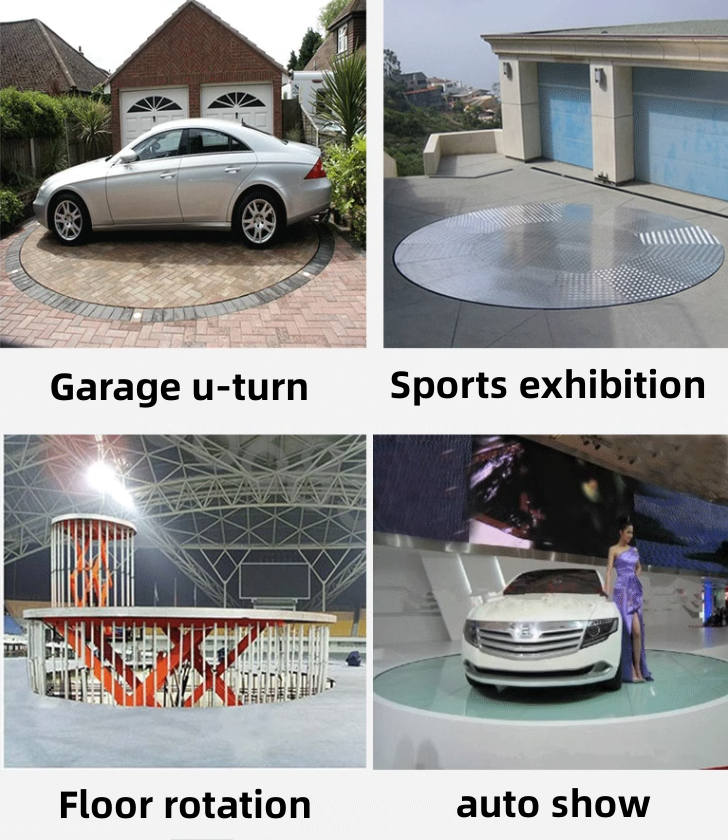 car rotating platform 360 degree display rotating hydraulic stage garage car turntable Rotating Lift Stage