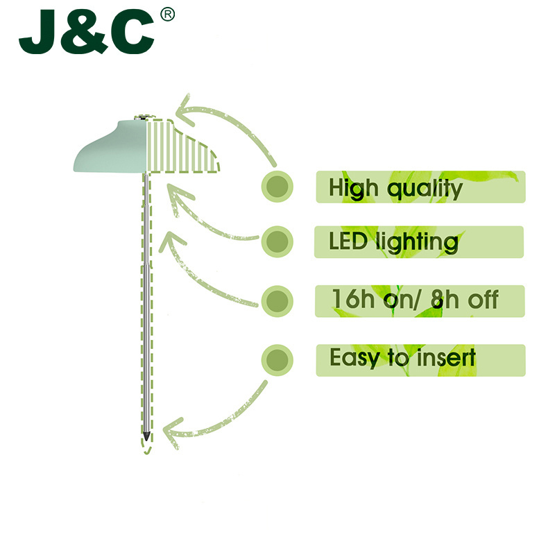 J&C Minigarden Charloe with adapter - starting flower seeds indoor plant grower green seed pods grow light