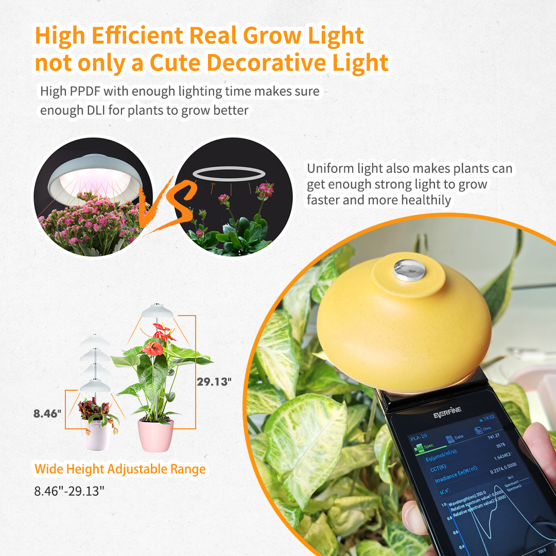 J&C Minigarden eco-friendly indoor garden umbrella small grow light modern home decor and garden