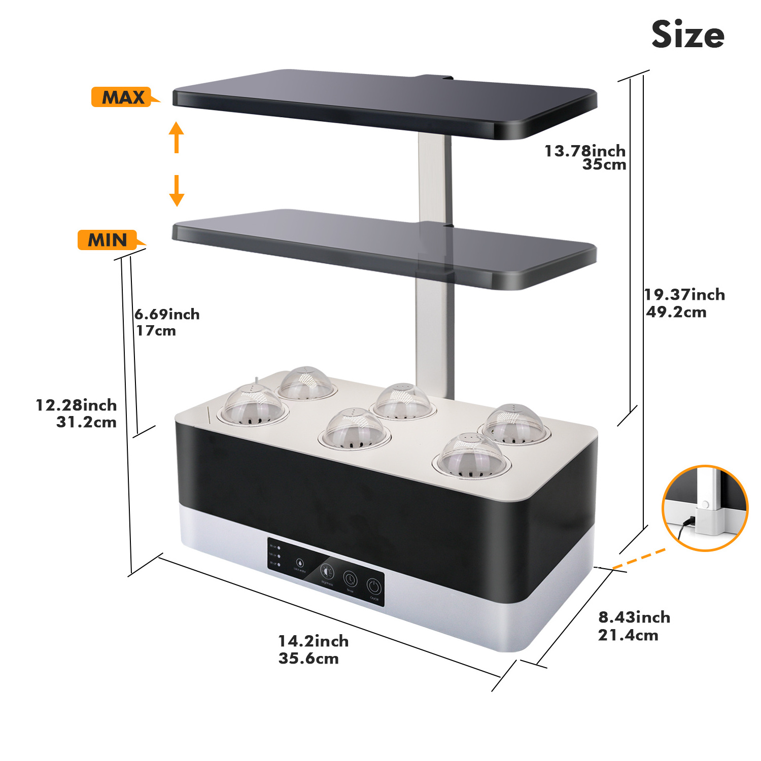 J&C Minigarden home indoor hydroponic garden system indoor mini planter