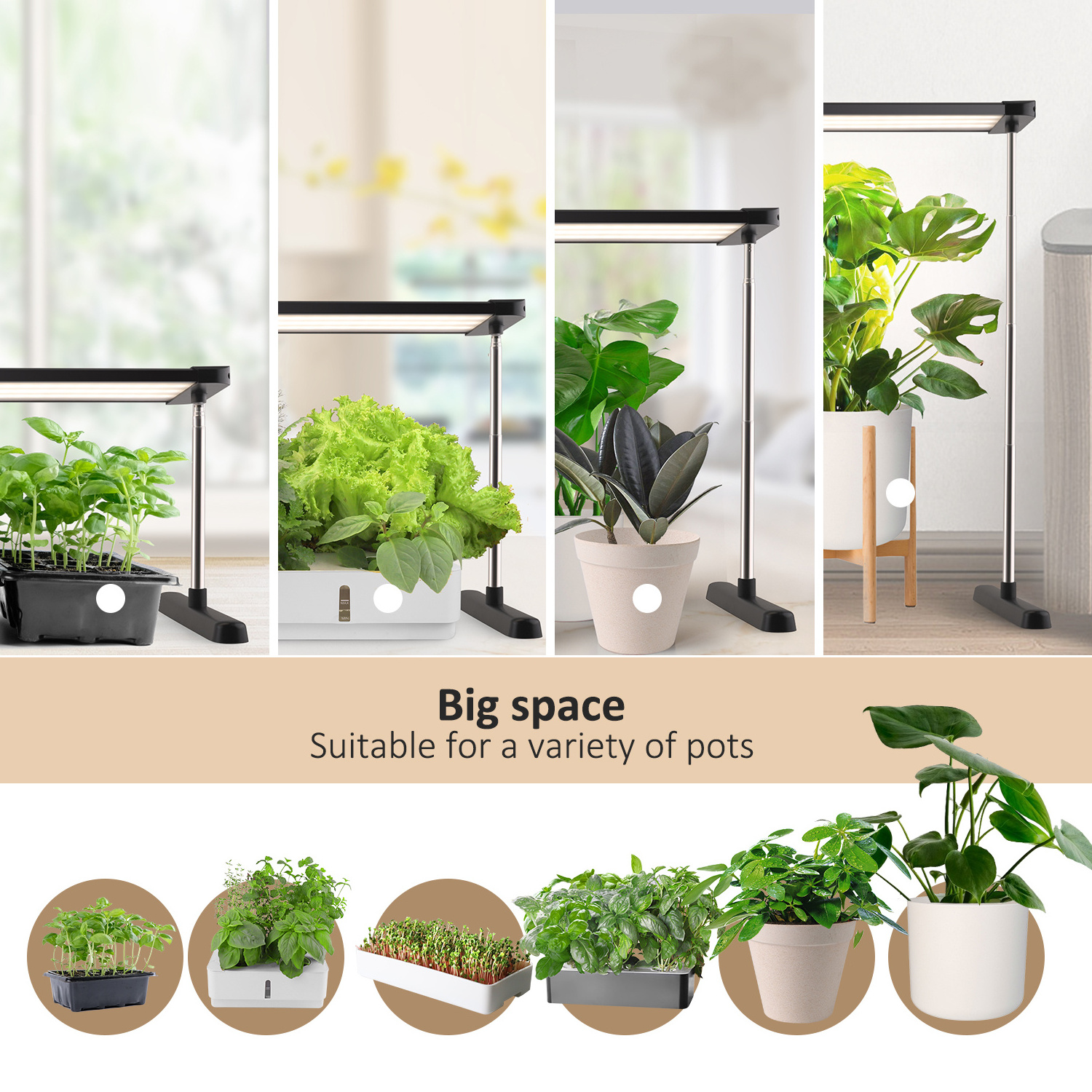 Indoor Plants Indoor Grow Lights Plant Growing Stand with Grow Lights for Indoor Plants Lamp