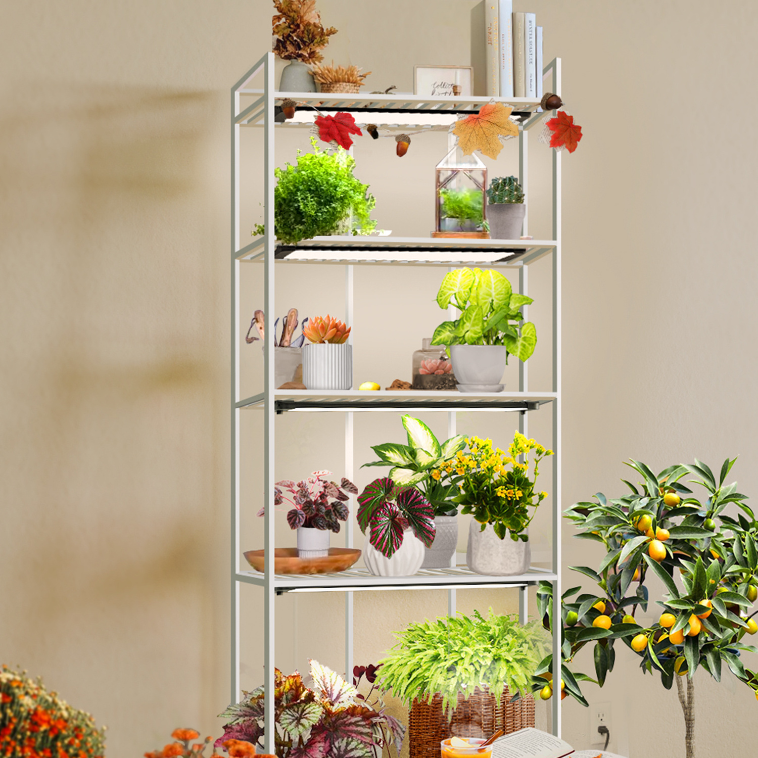 Indoor Plants Indoor Grow Lights Plant Growing Stand with Grow Lights for Indoor Plants Lamp