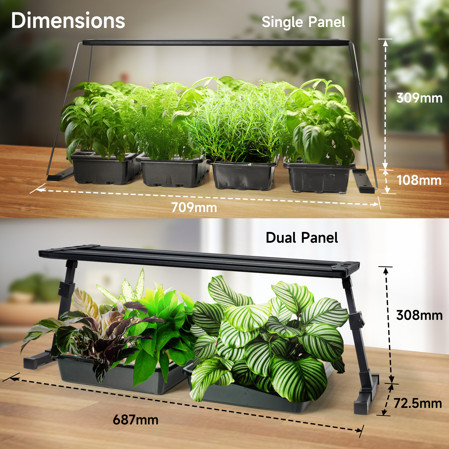 LED Seeding Start fixture with Grow Light indoor plant smart grow indoor led grow light for lettuce Sprouting Kit plant grow set