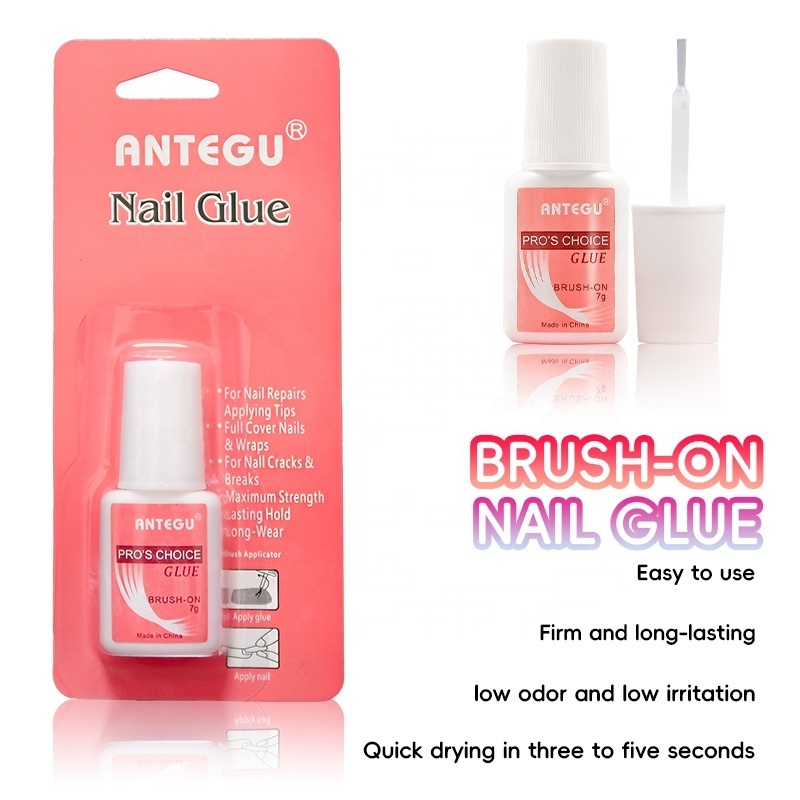 OEM 7g Acrylic Artificial Nail Tips Quick Dry Long Lasting Press on with Mini Bond Glue for Nails