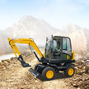 cheap construction hydraulic 4 wheel new type 8 ton price of excavator for sale China