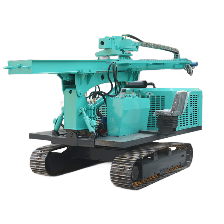 Hydraulic Solar Helical Pile Machine drop hammer vibrating pile driving machinery post ram machine pile driver