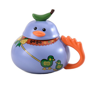 Ceramic 3D Animal Teapot Handmade Cute Duck Teapot Coffee Teapot Wholesale