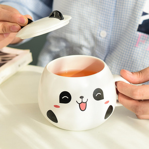 custom Panda Mug Funny Cartoon animal Ceramic Coffee Cup with Unique milk with handle Porcelain Kawaii mug tea water decal