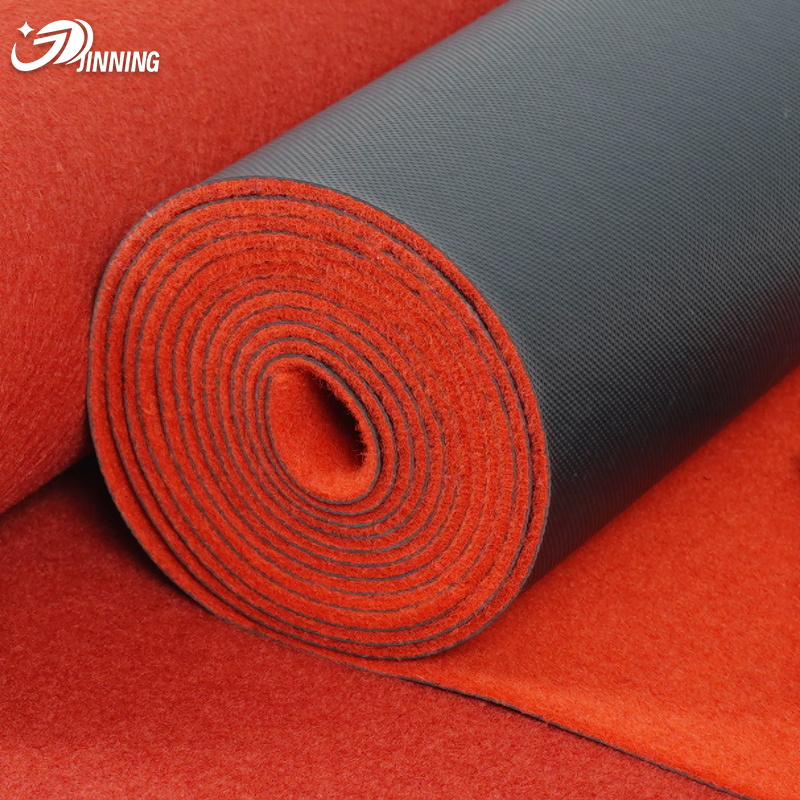 Hot Selling Office and Home Use Anti-Slip PVC Backed Red Carpet with Flowers Soft Washable for Weddings Prayers-Hotel Favorite