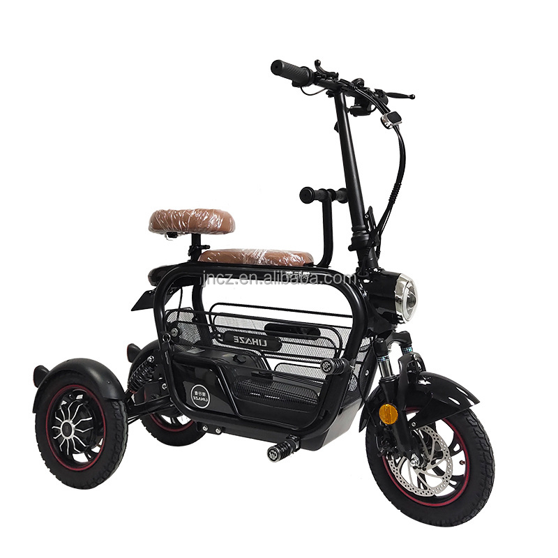 3 wheels Folding Mini Electric Scooter Electric Bicycle E-bike t Small Pet Car Mini Electric Scooter Bike with 3 seats