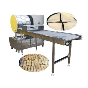 Round Samosa Pastry Thin Rice Dough Skin Egg Spring Roll Flour Sheet Making Machine