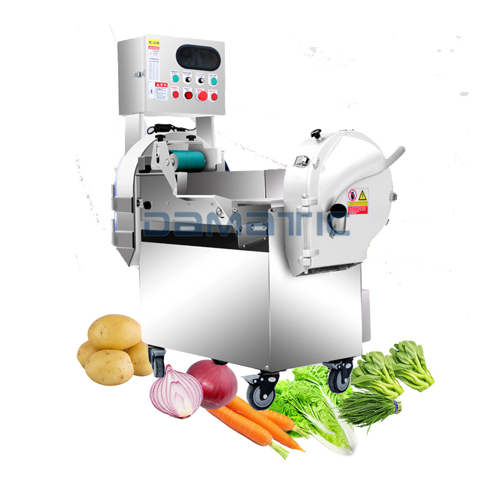 Automatic Vegetable Tomato Slicer Potato Chopper Carrot Spinach Garlic Herb Cutter Machine Electric Heavy Duty With Container