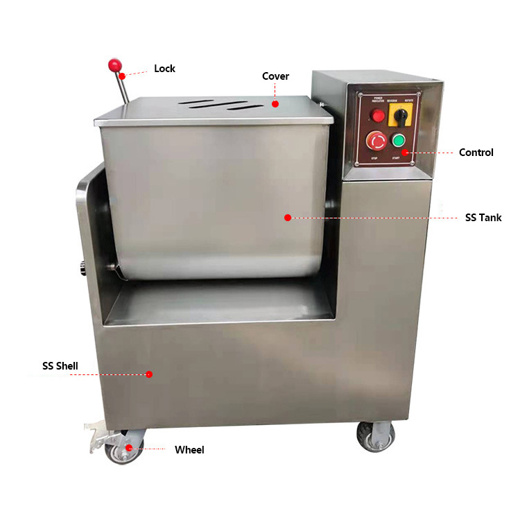 Damatic 35L 50L 70L 100L 120L 150L Commercial Meat Mixing Machine Sausage Mixer Electric Meat Mixer For Sale