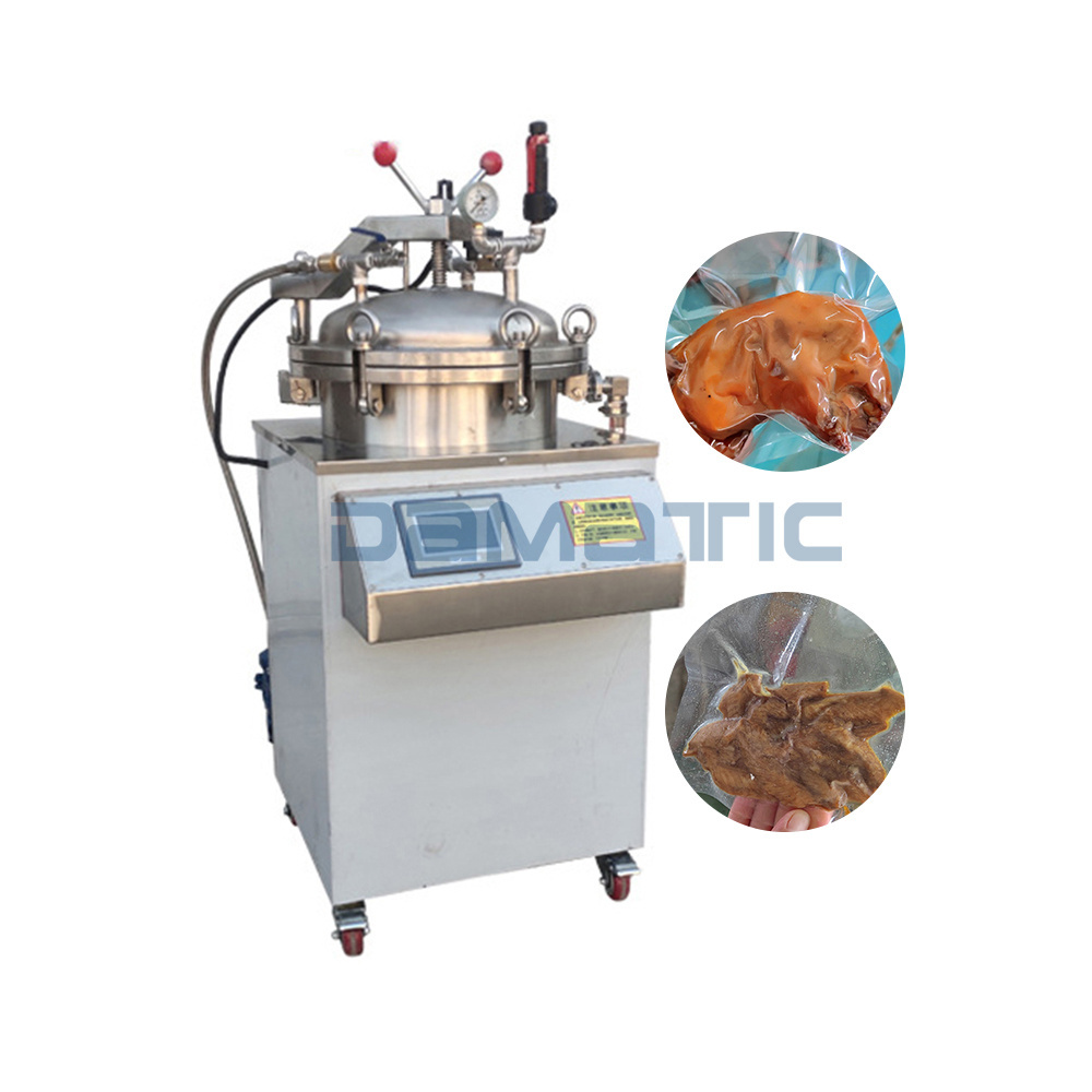 75 100 150 Litre Large High Pressure Sterilizer Spice Food Bag Retort Sterilization Machine For Autoclaving Canning Cooker Price