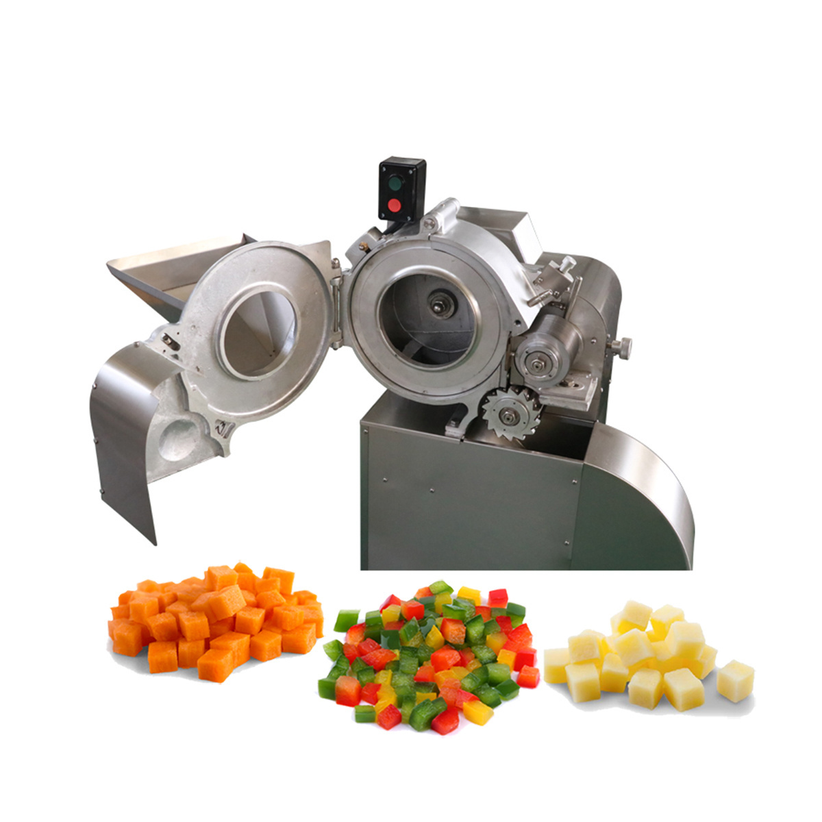 Electric Green Spring Blooming Onion Cutting Machine Potato Cutter Vegetable Cutter Mango Tomato Food Processing Machines Plant