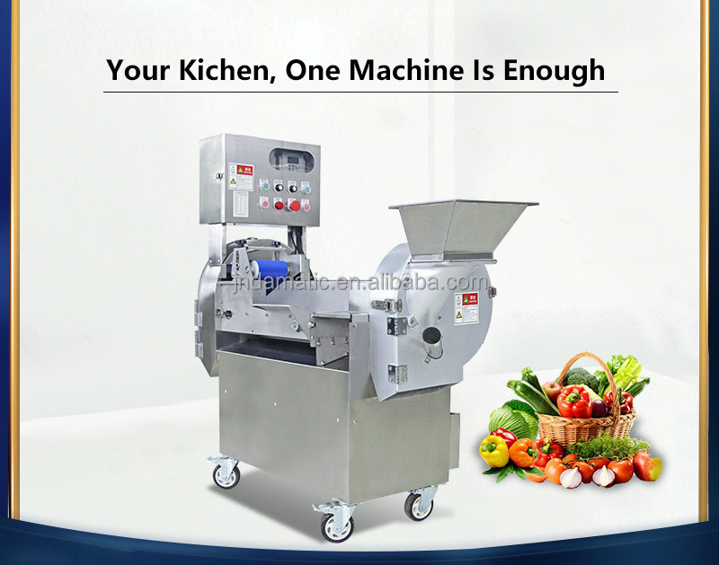 Automatic Vegetable Tomato Slicer Potato Chopper Carrot Spinach Garlic Herb Cutter Machine Electric Heavy Duty With Container