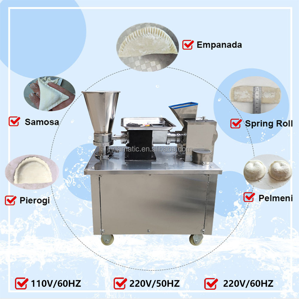 High Effciency 110V/220V Automatic 12/15cm Big Size Empanada Machine/Leaf Dumpling Making Large Dumpling Samosa Making Machine