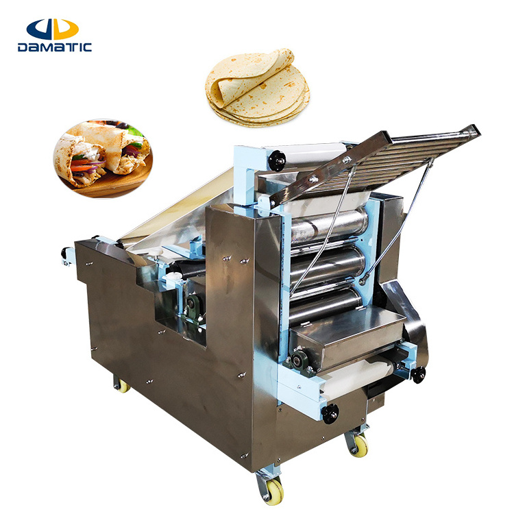 Electric Tortilla Press Roller Line Bread Kneading Maker Production Manufacturing Machine For Making Roti Prata Chapati Maker