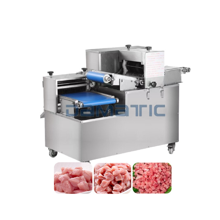 500 KG per hour industrial fresh meat chicken liver cube dicer cutting machine