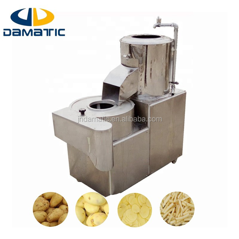 Vegetable Processing Machine/DPC300 potato peeler and slicer/Potato peeling and cutting machine