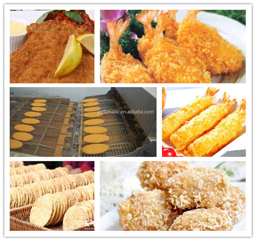 Automatic Tempura Hamburger Patty Fish Fillet Shashlik Bread Evenly Coat Spraying Crumbing Battering Machines Price