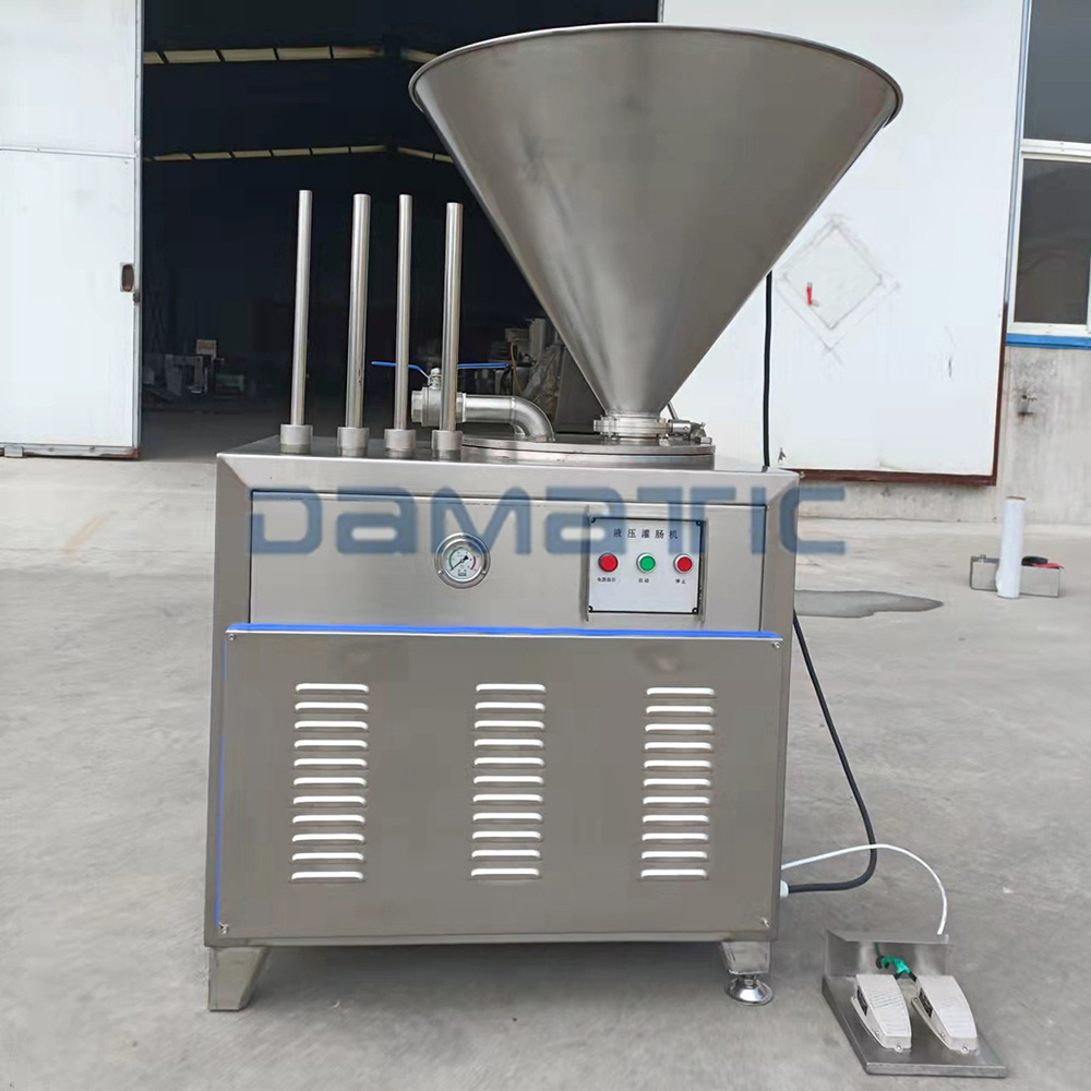 Sausage Production Line Fresh Meat Mincer Grinder Bowl Cutter Chopper Mixer Filling Stuffer Tying Smoker Packing Making Machine