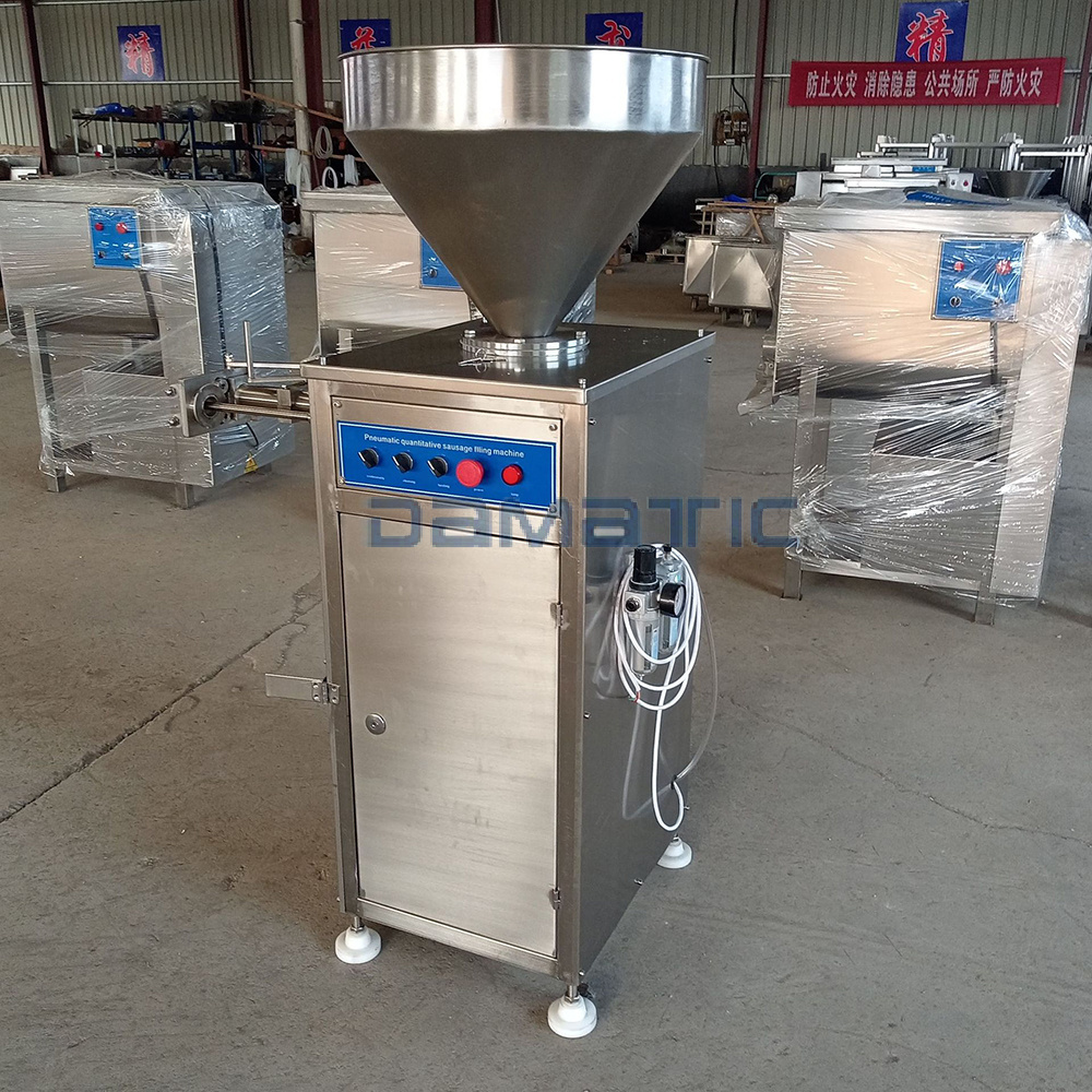 Automatic Electric Air Pneumatic Sausage Stuffer Linker Meat Funnel Piston Making Machine 100kg 5 Litre 10 Litre