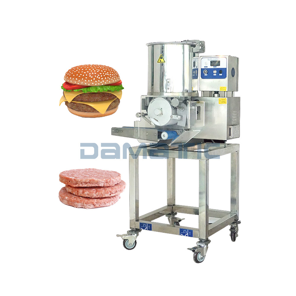 Automatic Chicken Pie Fillet Burger Meat Patty Hamburger Patty Meat Patty Form Forming Continuous Easy Operation Production Line