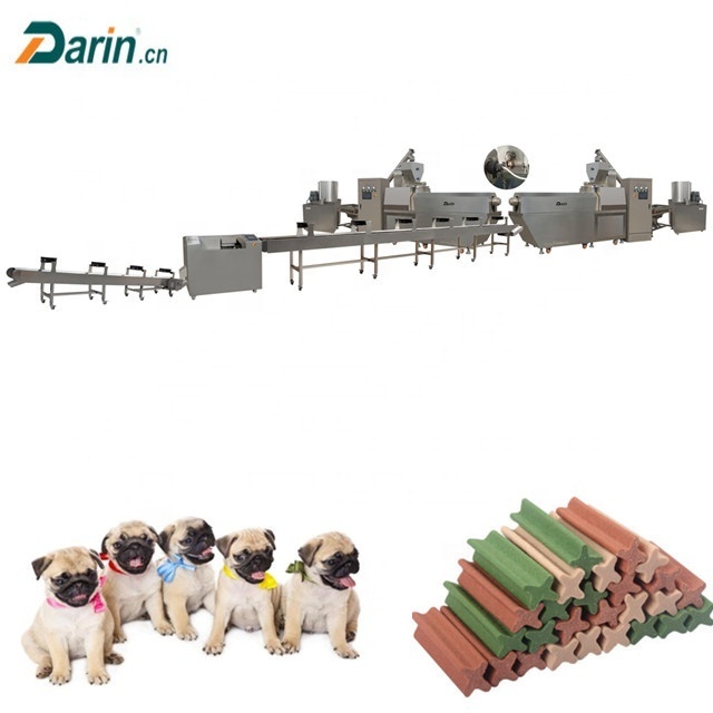 Pet Chews Snacks Pet Treats Snacks Making Machine Twin Screw Extruder Pet Food Snacks Production Line