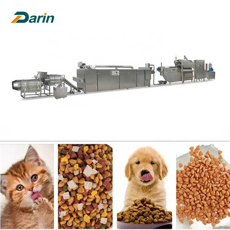 Hot selling pet food extruder processing machine plant cat food pet food equipment extruder