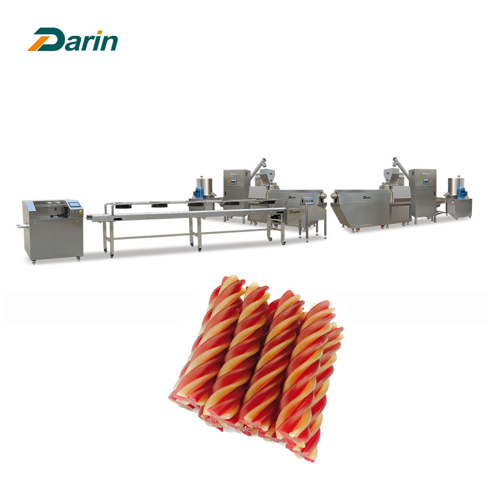 Pet Chews Snacks Pet Treats Snacks Making Machine Twin Screw Extruder Pet Food Snacks Production Line