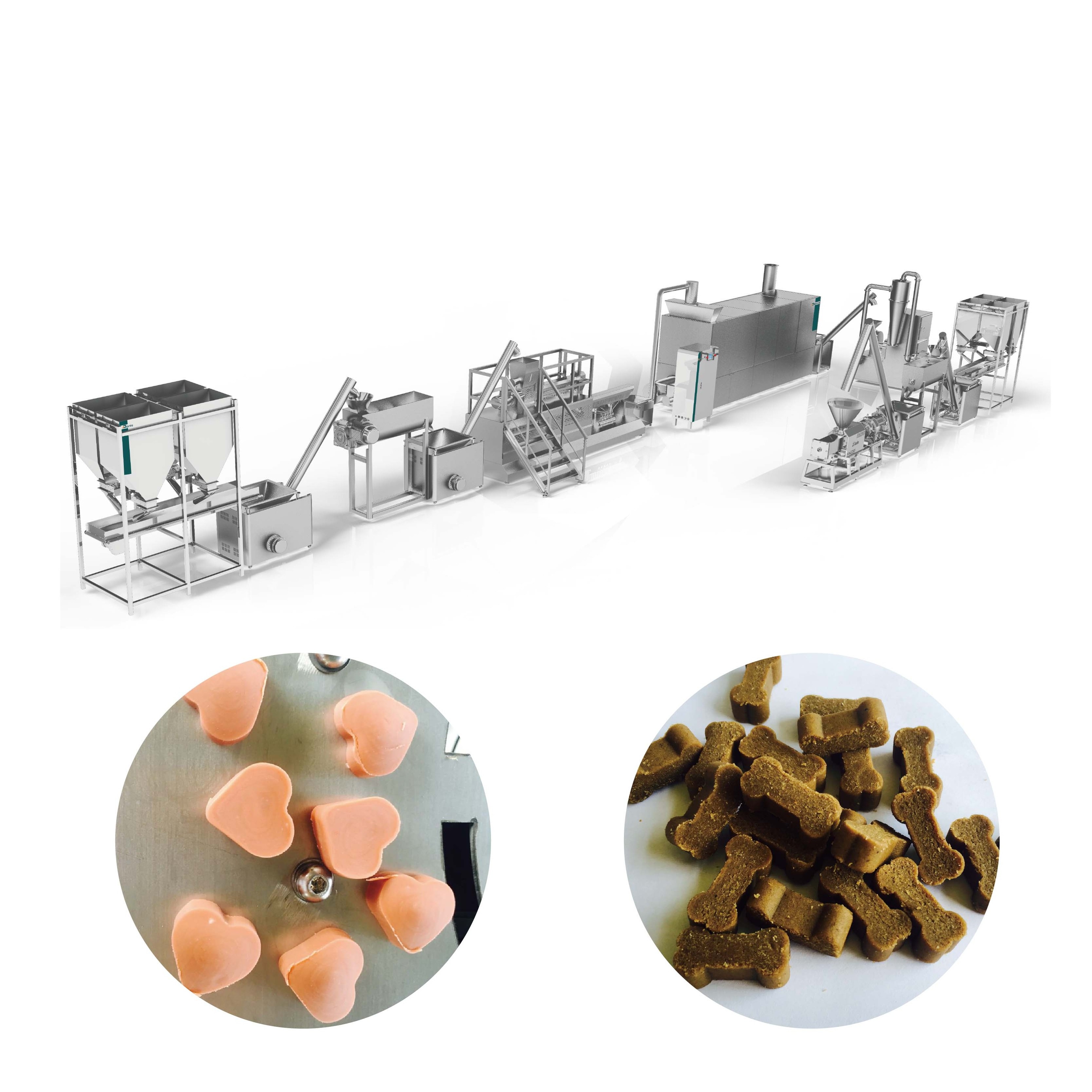 Pet Treats Snack Food Extruder Pet Chew Snack Food Production Line Semi moist pet food machine