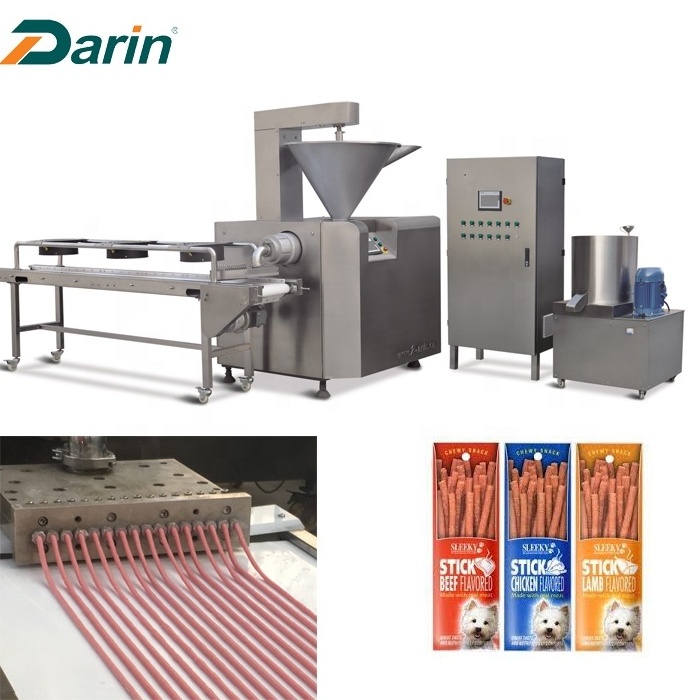 Factory Manufactured Jerky Meat Stick Treat Forming Machinery Dog Snack Beef Extruding Machine