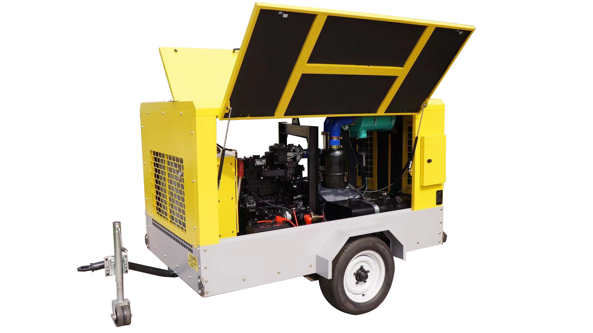 Diesel engine driven   mobile screw air compressor for water well drilling rig