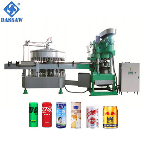 2023 Automatic 18000CPH 40-8  Juice/Cola/Beverage Beer and Seamer Filling Canning Line Can Filler Machine